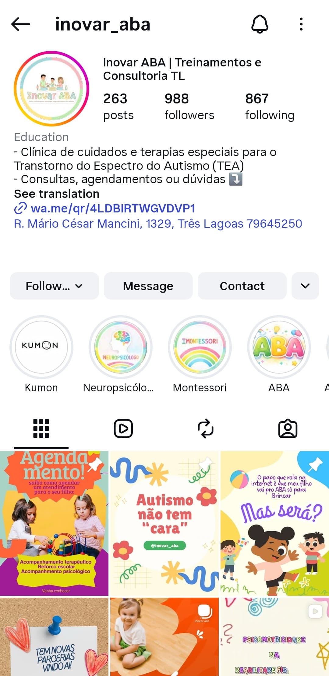 Nosso Instagram